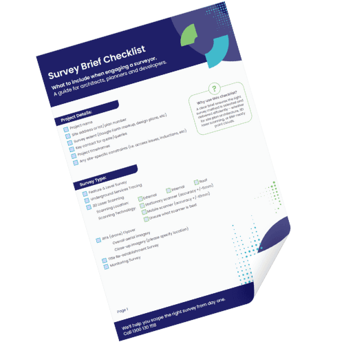Survey brief checklist for architects