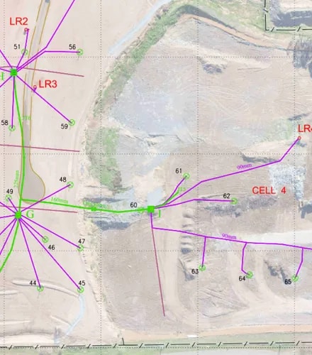 Gas line survey