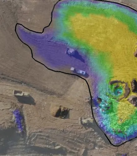 Landfill filling heatmap