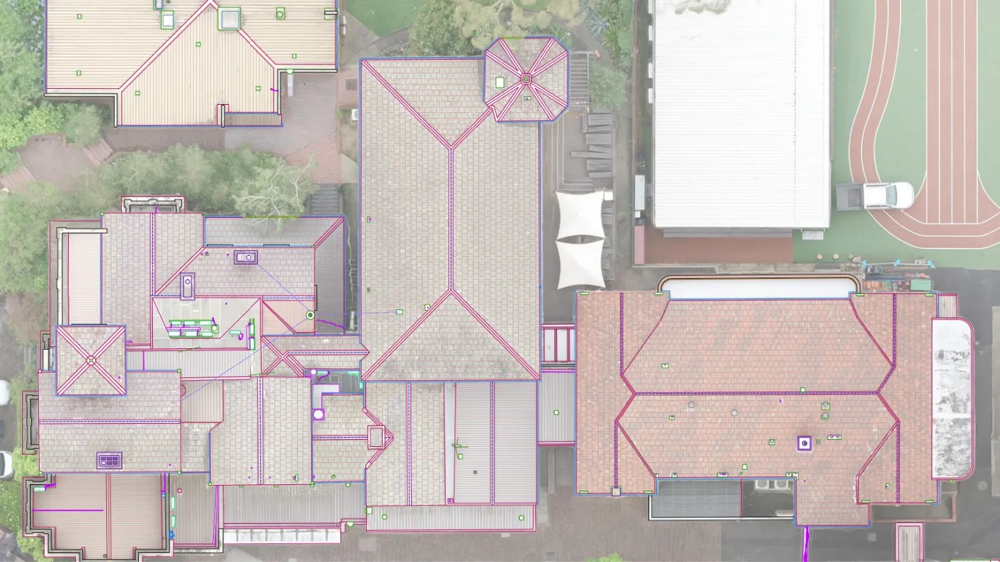 Melbourne Girls Grammar roof plan