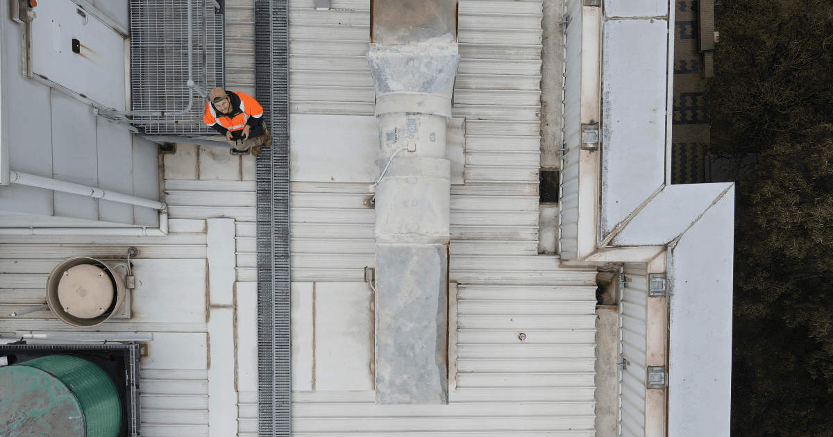 University of Melbourne drone flyover